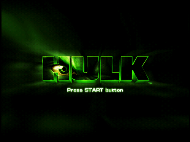 Hulk — Title screen