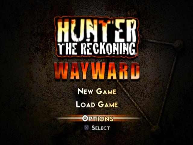 Hunter : The Reckoning, Wayward — Title screen