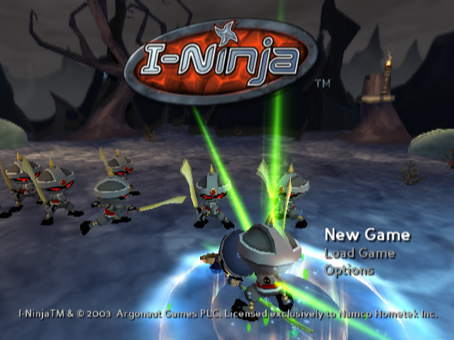 I-Ninja — Title screen