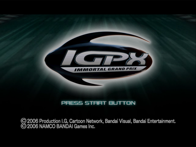 IGPX : Immortal Grand Prix — Title screen