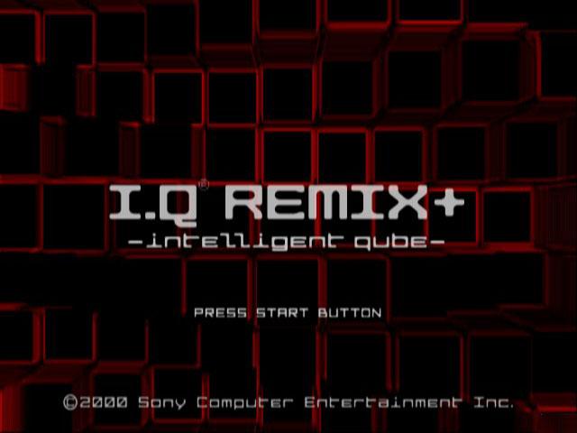 I.Q Remix+ : Intelligent Qube — Title screen