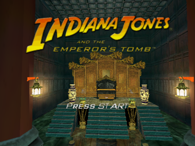 Indiana Jones and the Emperor's Tomb — Title screen