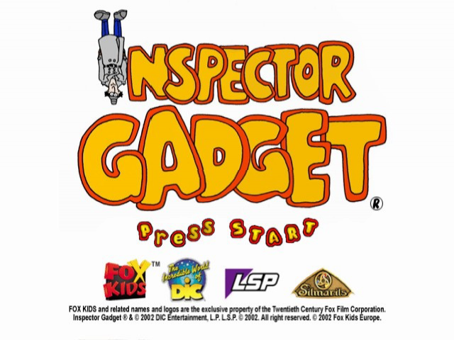 Inspector Gadget : Mad Robots Invasion — Title screen