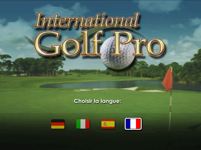International Golf Pro — Title screen