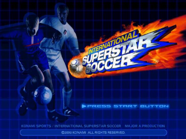 International Superstar Soccer — Title screen
