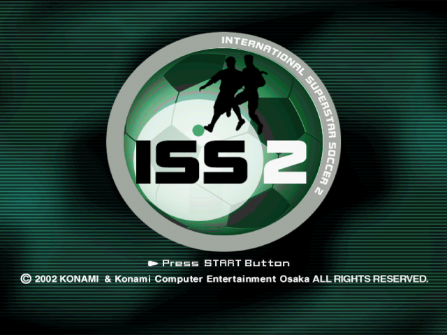 International Superstar Soccer 2 — Title screen