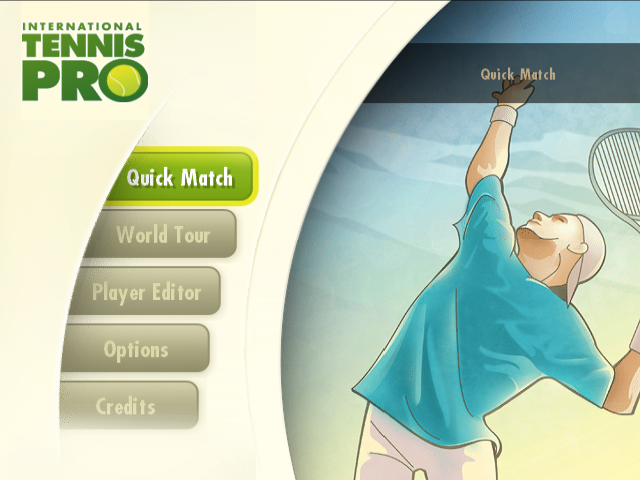 International Tennis Pro — Title screen