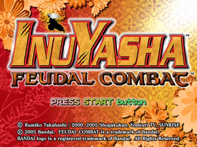 Inuyasha : Feudal Combat — Title screen