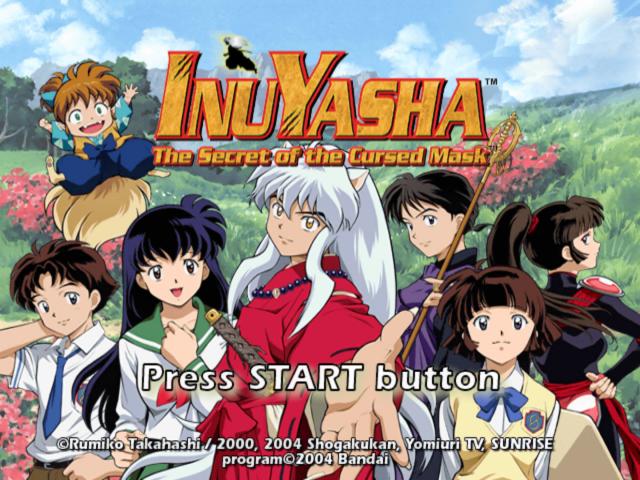 Inuyasha : The Secret of the Cursed Mask — Title screen