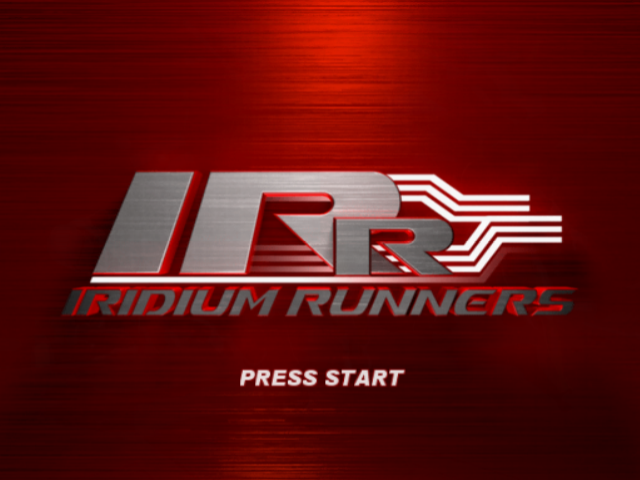 Iridium Runners — Title screen