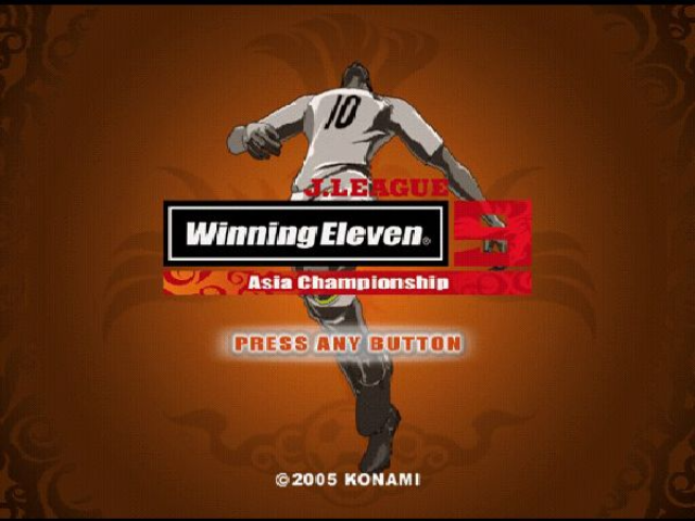 J. League Winning Eleven 9 : Asia Championship — Title screen
