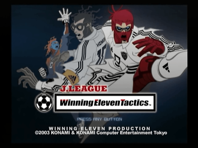 J. League Winning Eleven Tactics — Title screen