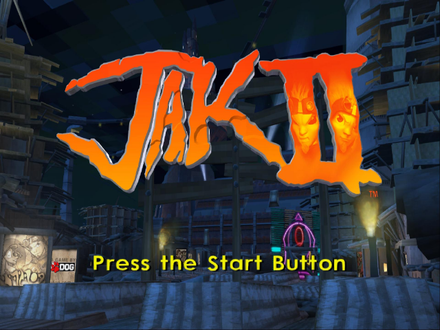 Jak II — Title screen