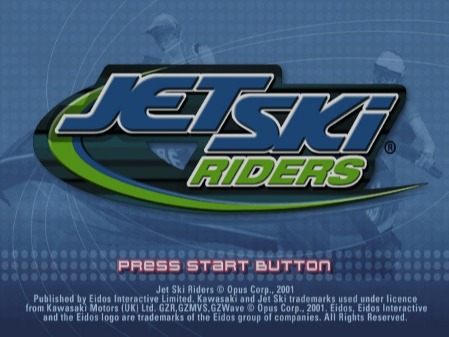 Jet Ski Riders — Title screen