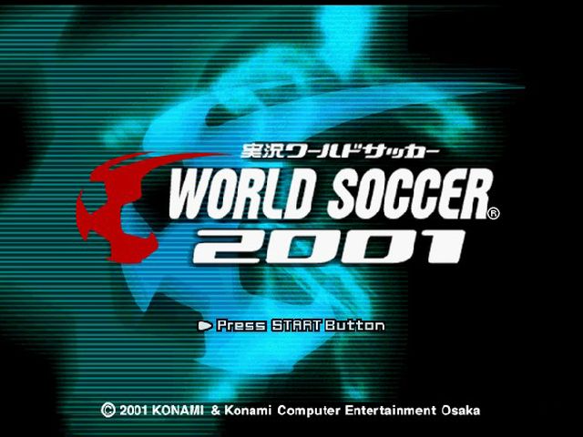 Jikkyou World Soccer 2001 — Title screen
