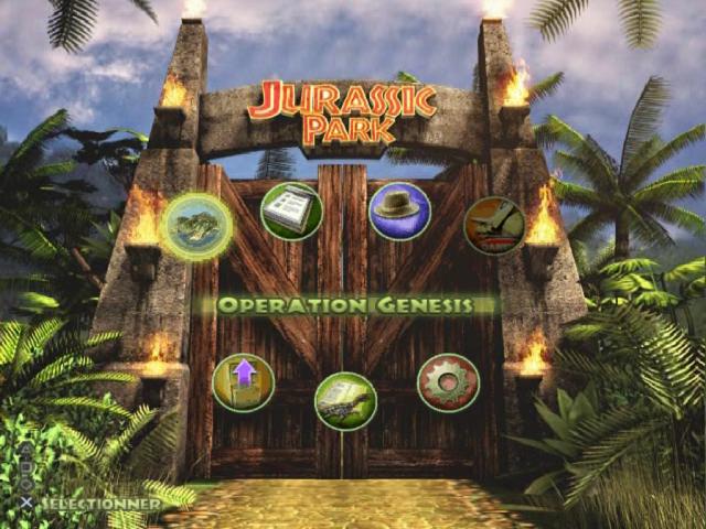 Jurassic Park : Operation Genesis — Title screen