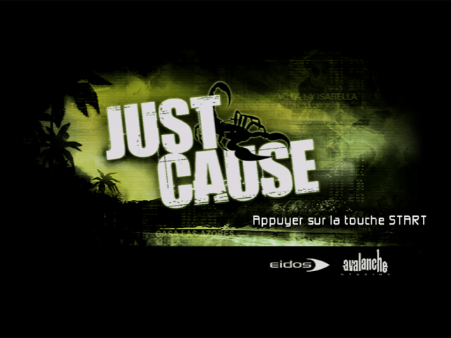 Just Cause — Title screen