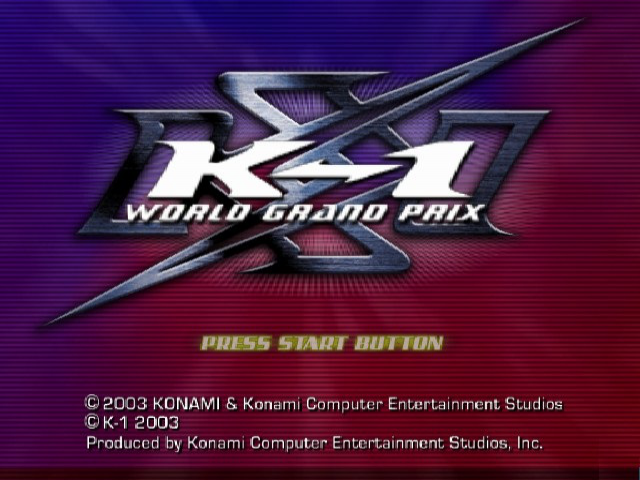 K-1 World Grand Prix — Title screen