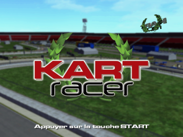 KART Racer — Title screen