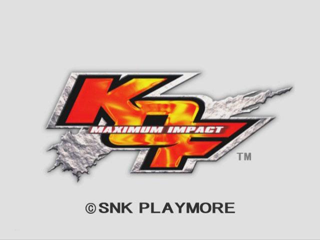 KOF : Maximum Impact — Title screen