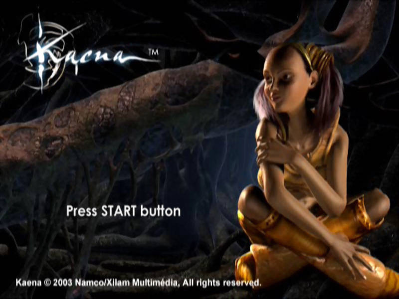 Kaena — Title screen