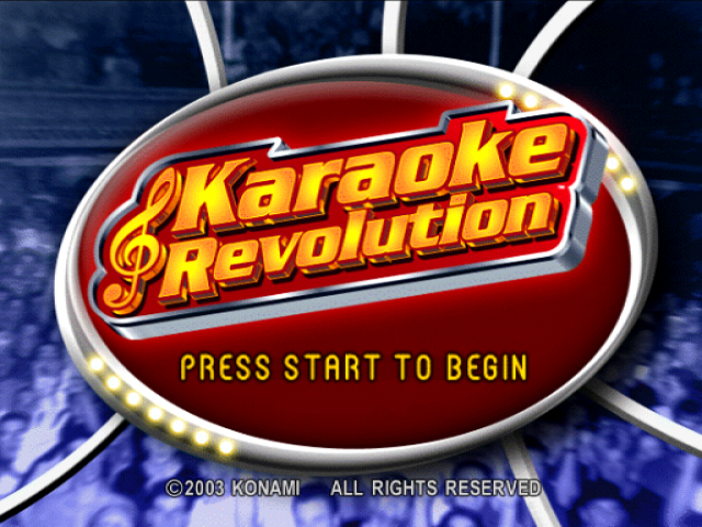Karaoke Stage — Title screen