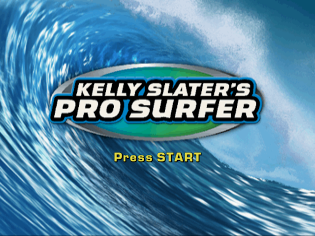 Kelly Slater's Pro Surfer — Title screen