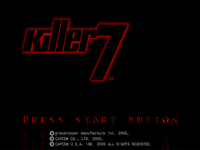 Killer7 — Title screen