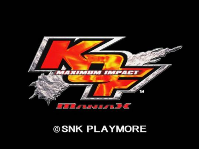 King of Fighters: Maximum Impact: Maniax  — Title screen
