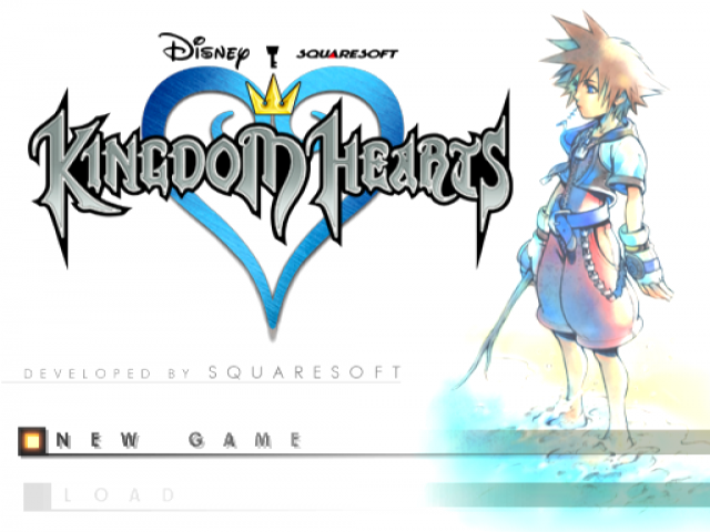 Kingdom Hearts — Title screen