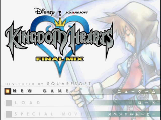 Kingdom Hearts : Final Mix — Title screen