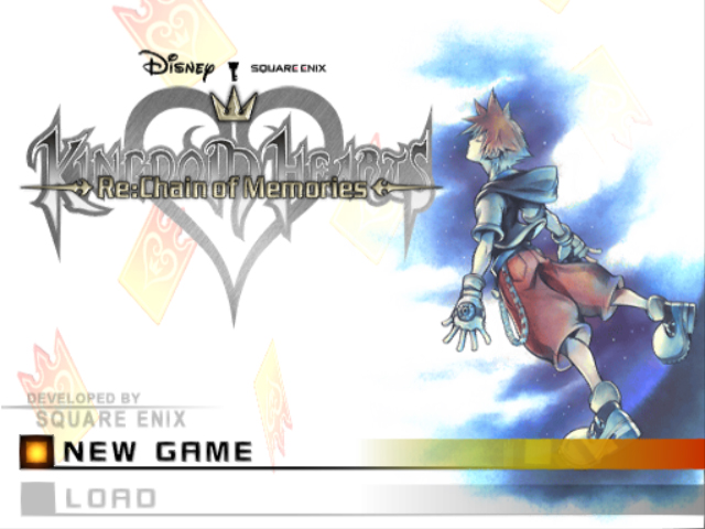 Kingdom Hearts : Re-Chain of Memories — Title screen