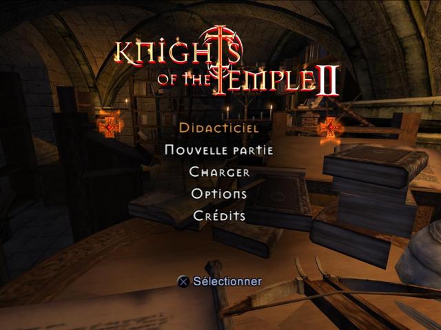 Knights of the Temple II — Title screen