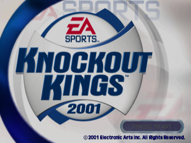 Knockout Kings 2001 — Title screen