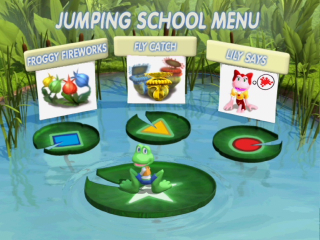 Konami Kids Playground : Frogger, Hop, Skip & Jumpin' Fun — Title screen