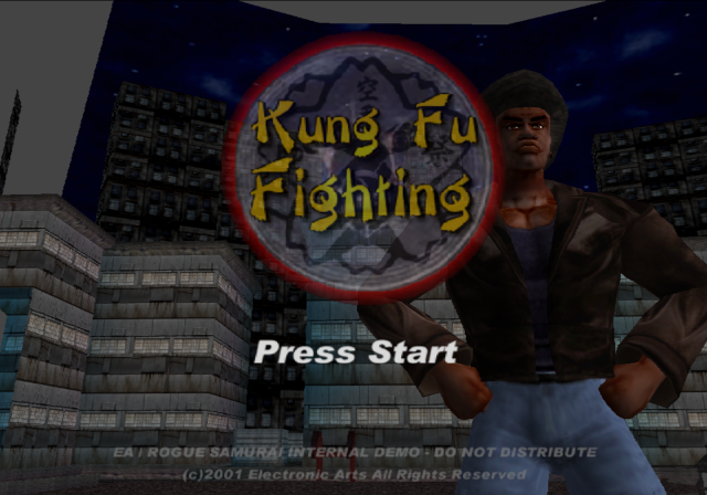 Kung Fu Fighting — Title screen