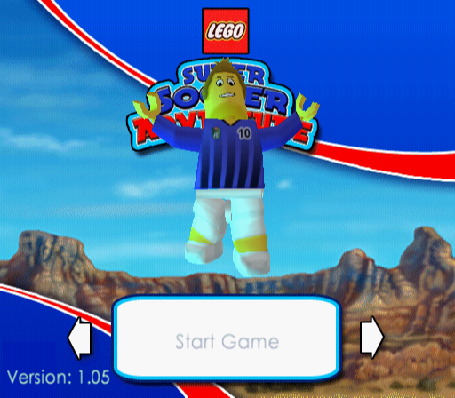 LEGO Super Soccer Adventure — Title screen