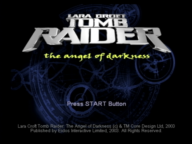 Lara Croft Tomb Raider : The Angel of Darkness — Title screen