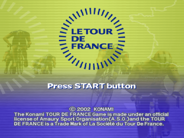 Le Tour de France — Title screen