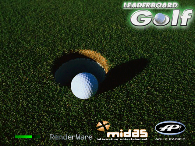 Leaderboard Golf — Title screen