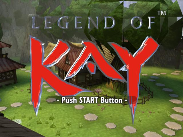 Legend of Kay — Title screen