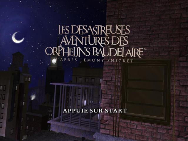 Lemony Snicket's A Series of Unfortunate Events — Title screen