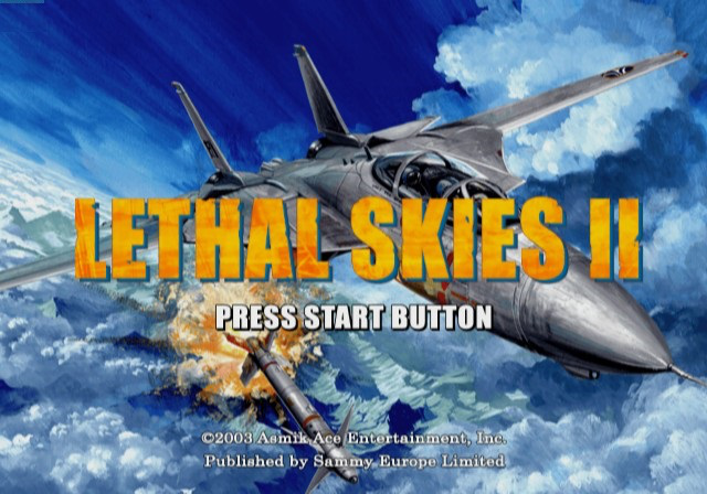 Lethal Skies II — Title screen