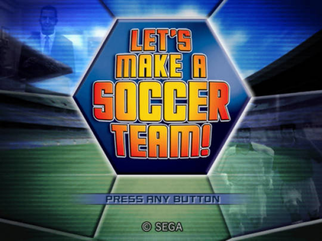 Let's Make a Soccer Team! — Title screen