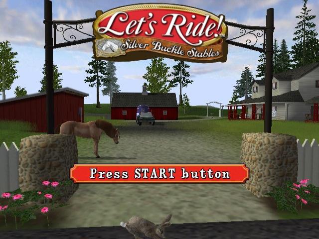 Let's Ride! Silver Buckle Stables — Title screen