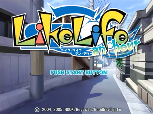 Like Life an Hour — Title screen