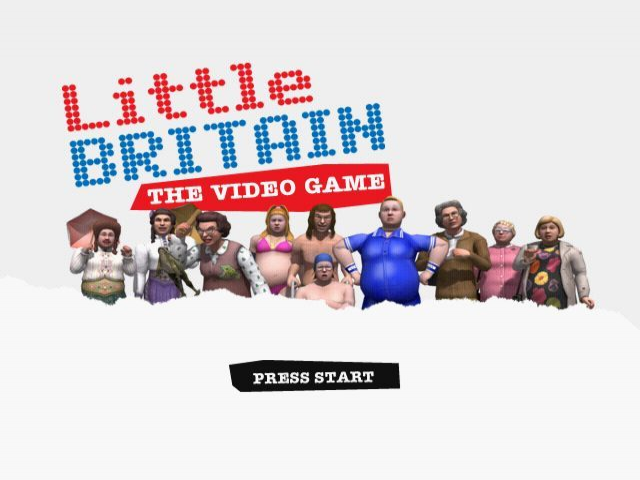 Little Britain : The Video Game — Title screen