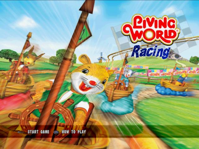 Living World Racing — Title screen