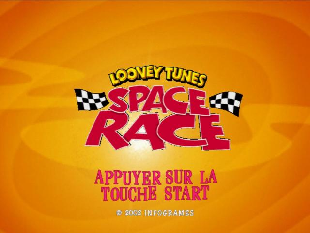 Looney Tunes : Space Race — Title screen