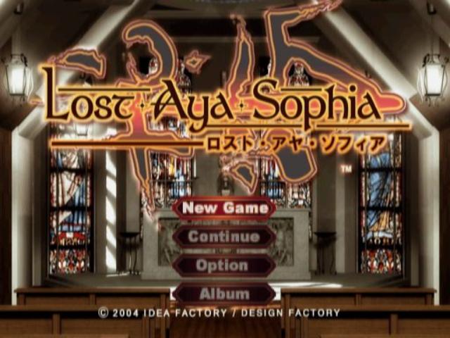 Lost Aya Sophia — Title screen